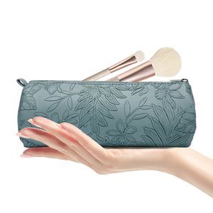 Pu Leather Cosmetic Bag For Women - Floral Makeup Bag Portable Storage Purse🙃